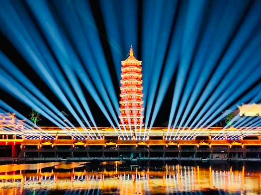 刷爆朋友圈！M-A8助力太湖龙之梦乐园声光水舞秀